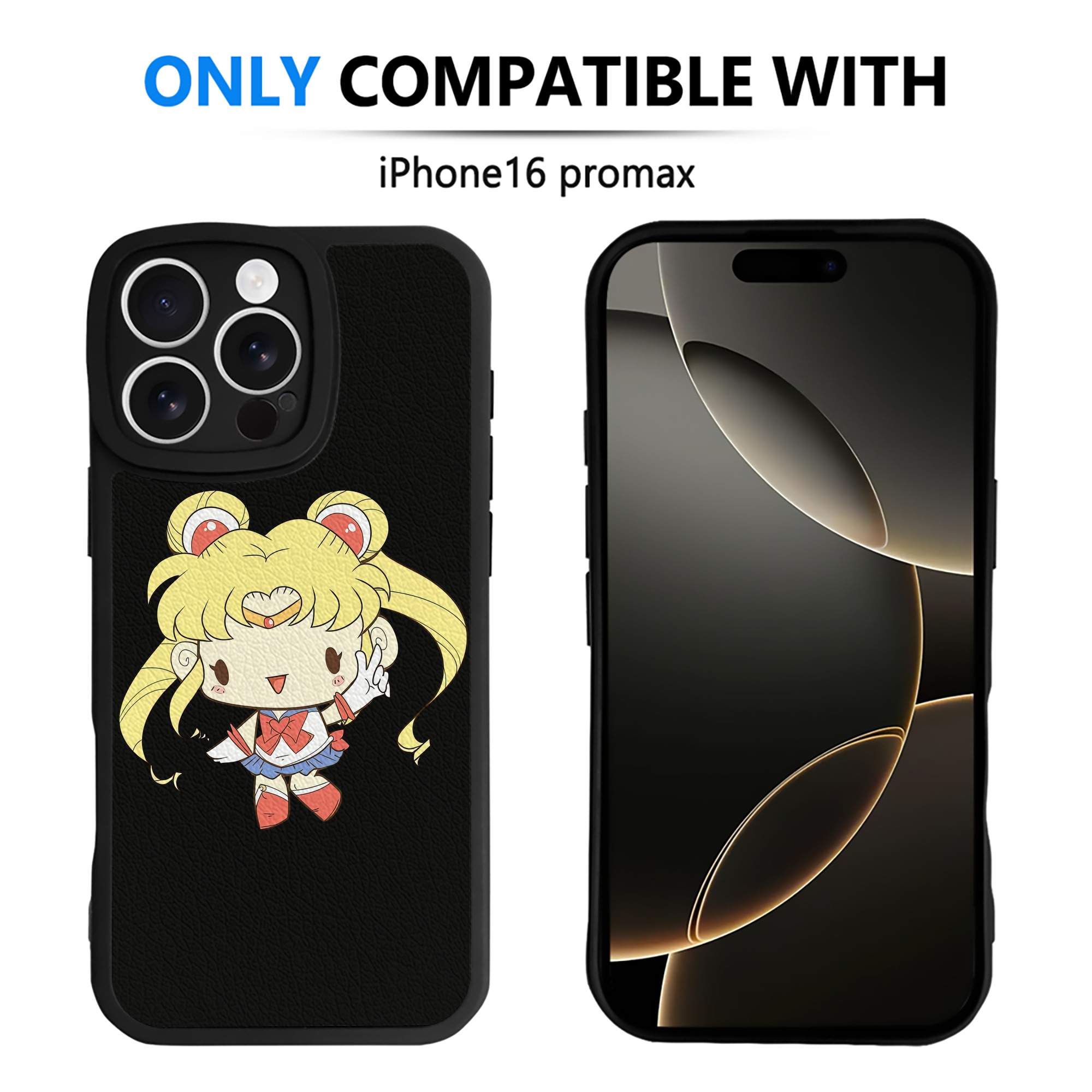 （画像用） 美少女戦士セーラームーン 月野 うさぎ つきの うさぎ Sailor Moon Tsukino Usagi 【iPhone 16シリーズ対応】シリコンスマホケース（レザー調） 材質：シリコン